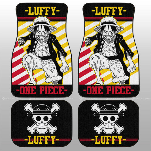 Monkey D Luffy Car Floor Mats Custom One Piece Anime Car Accessories - Gearcarcover - 1