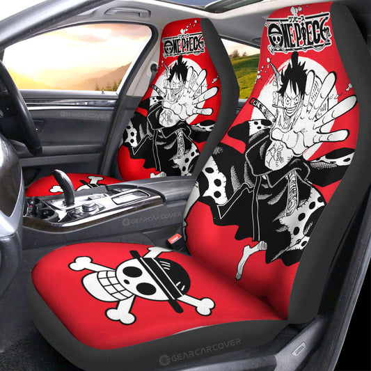 Monkey D Luffy Car Seat Covers Custom One Piece Anime Car Accessories - Gearcarcover - 1