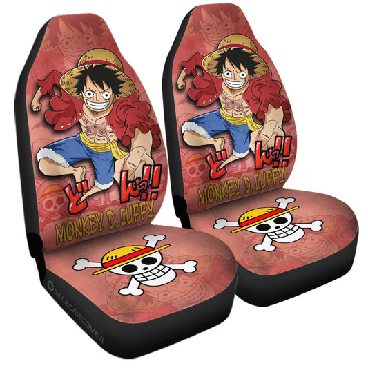 Monkey D Luffy Car Seat Covers Custom One Piece Anime Car Accessories - Gearcarcover - 1
