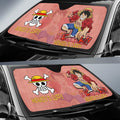 Monkey D Luffy Car Sunshade Custom One Piece Anime Car Accessories - Gearcarcover - 2