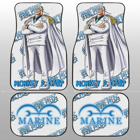 Monkey D. Garp Car Floor Mats Custom One Piece Anime - Gearcarcover - 1