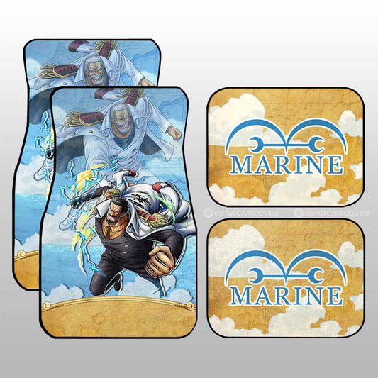 Monkey D. Garp Car Floor Mats Custom One Piece Map Anime Car Accessories - Gearcarcover - 1