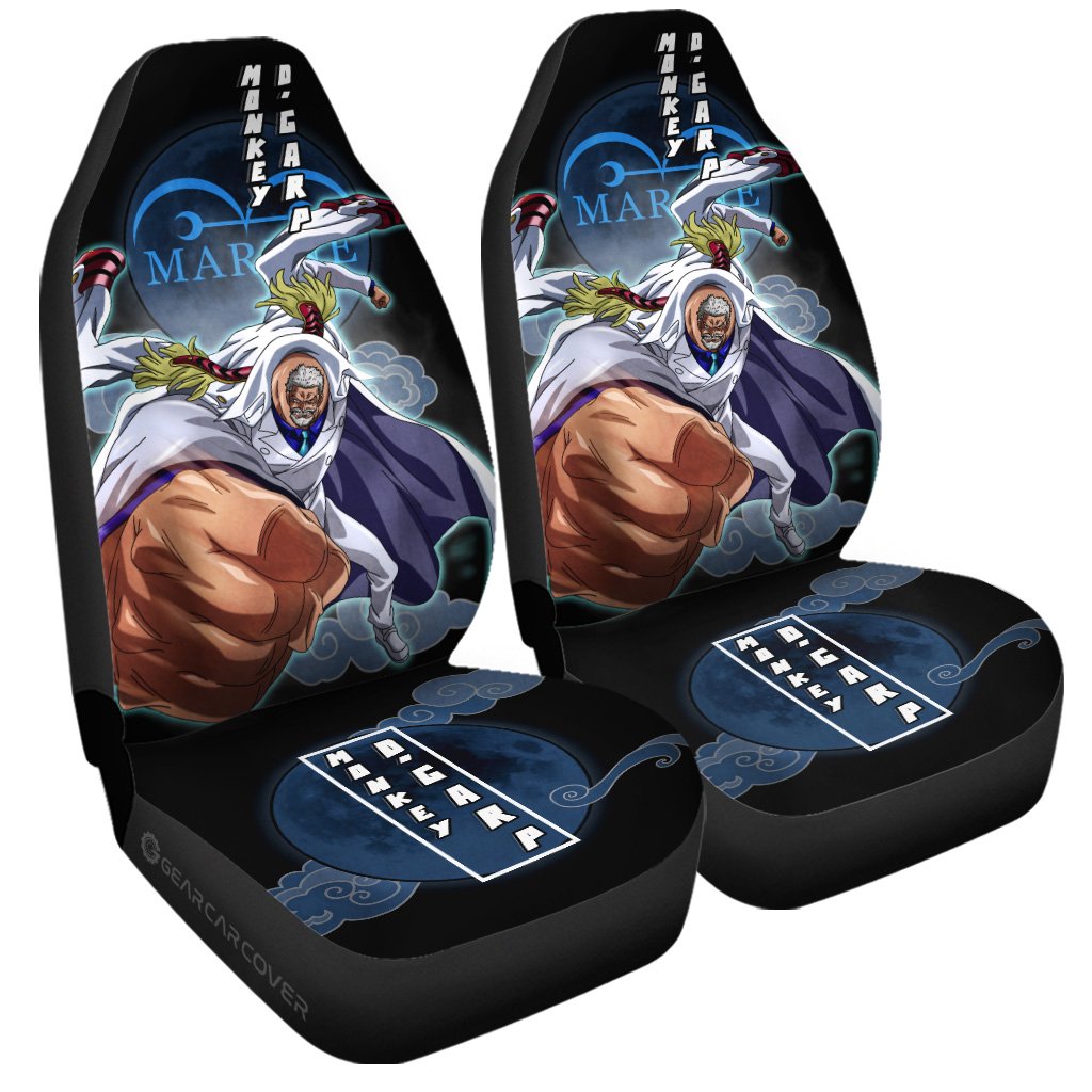 Monkey D. Garp Car Seat Covers Custom One Piece Anime Car Accessories For Anime Fans - Gearcarcover - 3