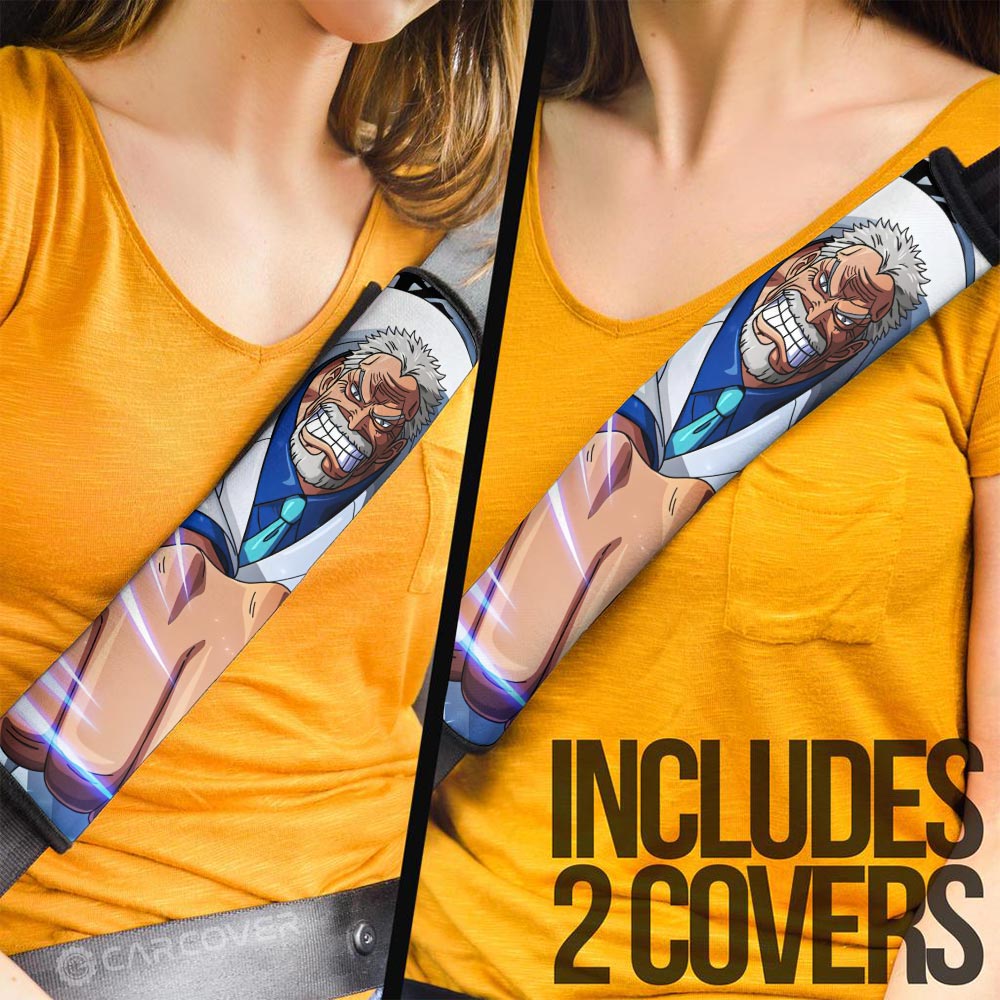 Monkey D. Garp Seat Belt Covers Custom One Piece Anime Car Accessoriess - Gearcarcover - 3