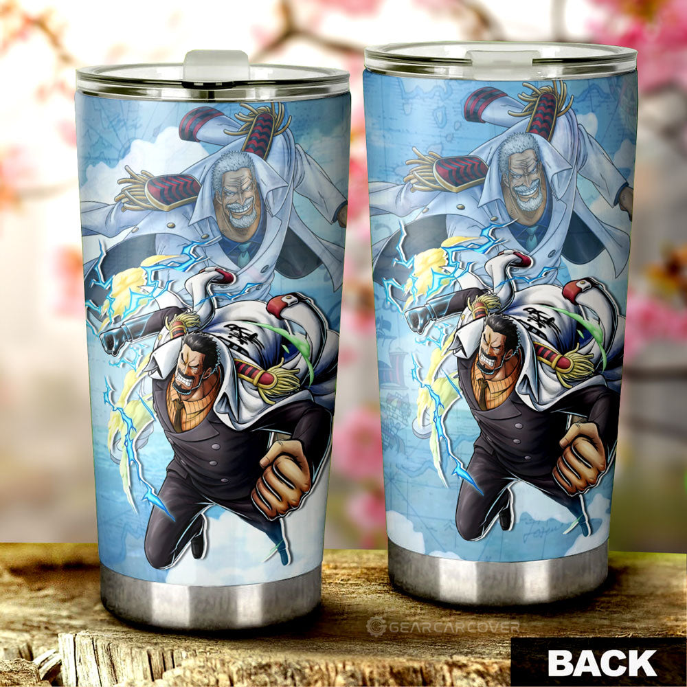 Monkey D. Garp Tumbler Cup Custom One Piece Map Anime Car Accessories - Gearcarcover - 3
