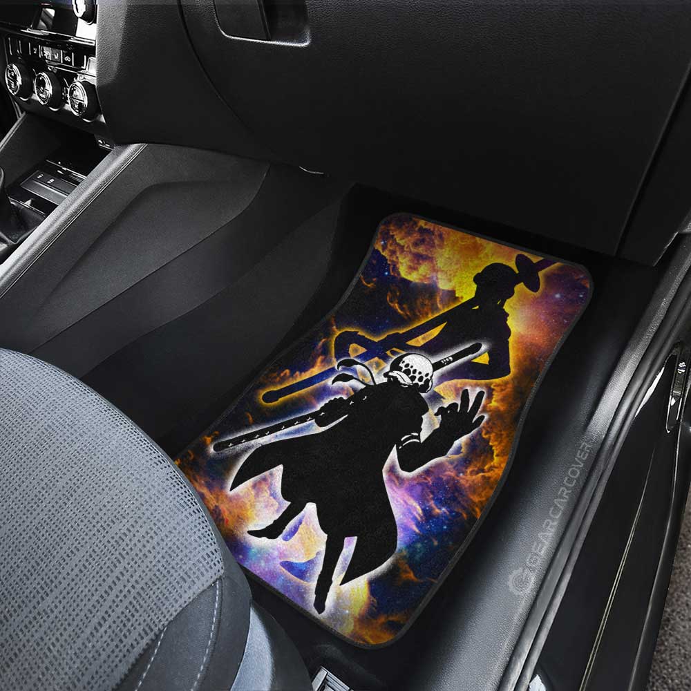 Monkey D. Luffy And Law Car Floor Mats Custom One Piece Anime Silhouette Style - Gearcarcover - 3