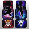 Monkey D. Luffy And Sanji Car Floor Mats Custom One Piece Anime Silhouette Style - Gearcarcover - 1