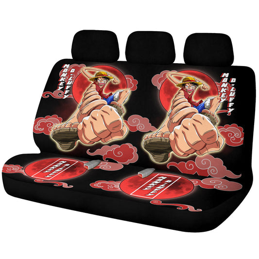 Monkey D. Luffy Car Back Seat Covers Custom One Piece Anime Car Accessories - Gearcarcover - 1