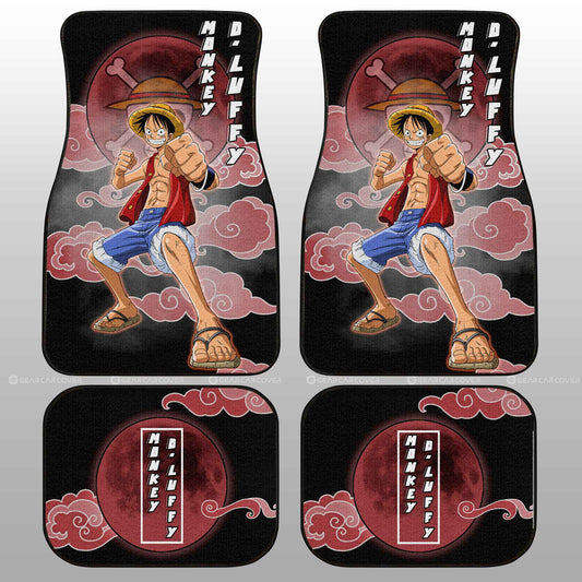 Monkey D. Luffy Car Floor Mats Custom Anime One Piece Car Accessories For Anime Fans - Gearcarcover - 2