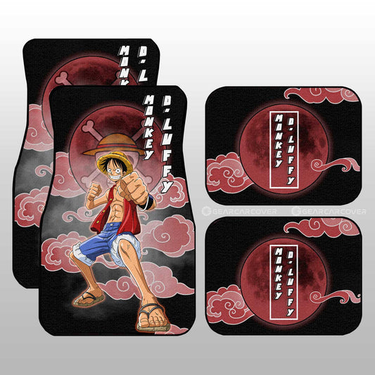 Monkey D. Luffy Car Floor Mats Custom Anime One Piece Car Accessories For Anime Fans - Gearcarcover - 1