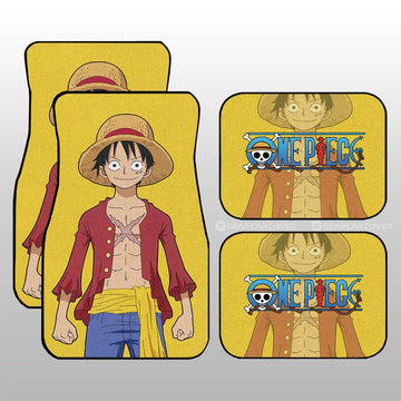 Monkey D. Luffy Car Floor Mats Custom Anime One Pieces - Gearcarcover - 1