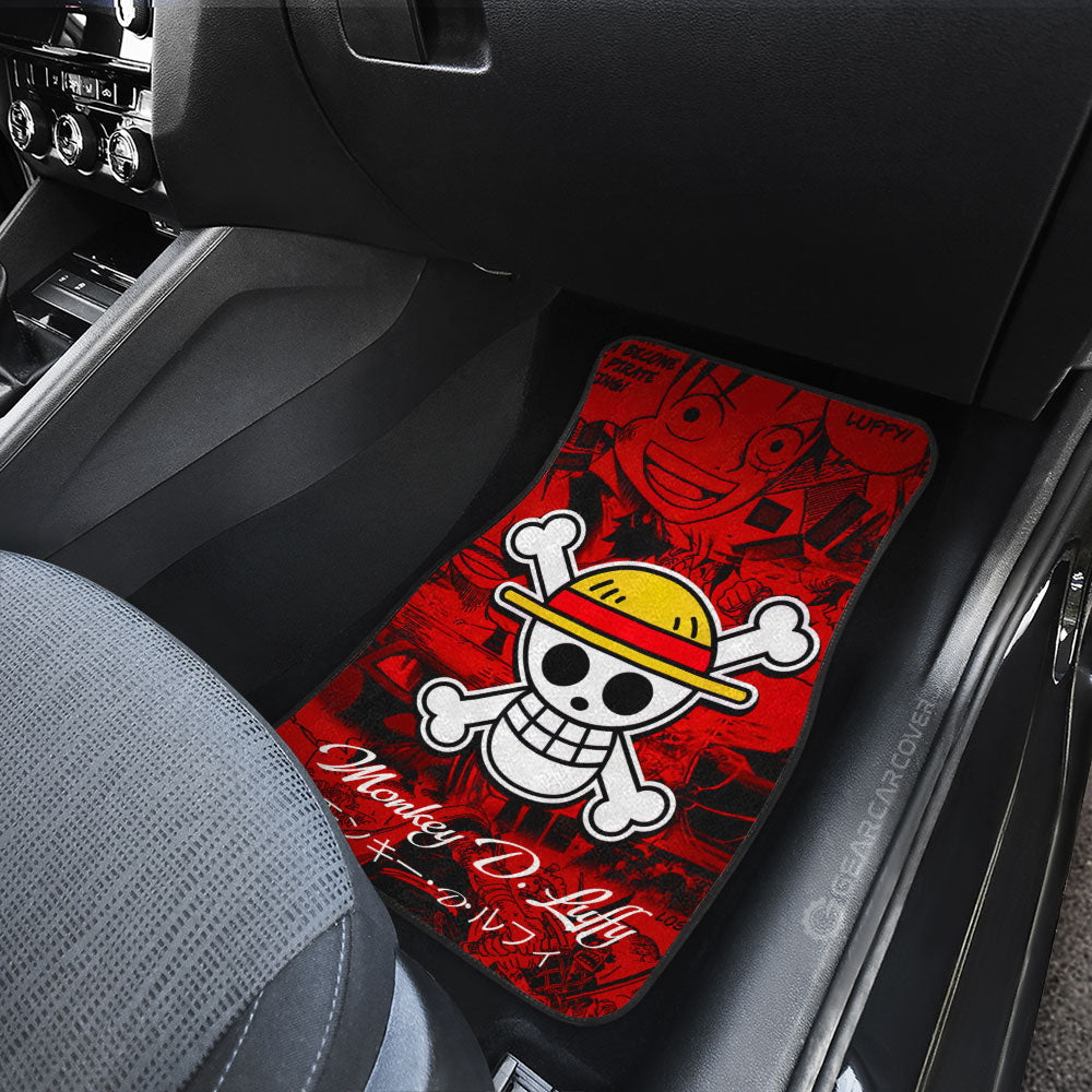 Monkey D. Luffy Car Floor Mats Custom Manga For One Piece Fans Car Accessories - Gearcarcover - 4