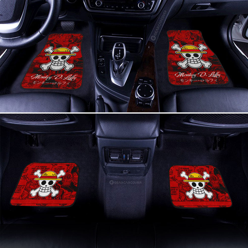 Monkey D. Luffy Car Floor Mats Custom Manga For One Piece Fans Car Accessories - Gearcarcover - 3