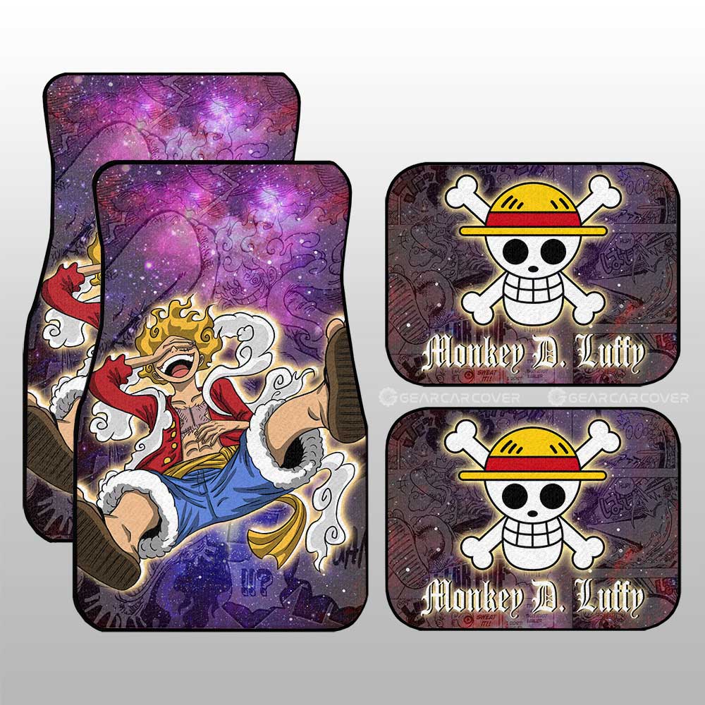 Monkey D. Luffy Car Floor Mats Custom One Piece Anime Car Accessories Manga Galaxy Style - Gearcarcover - 1