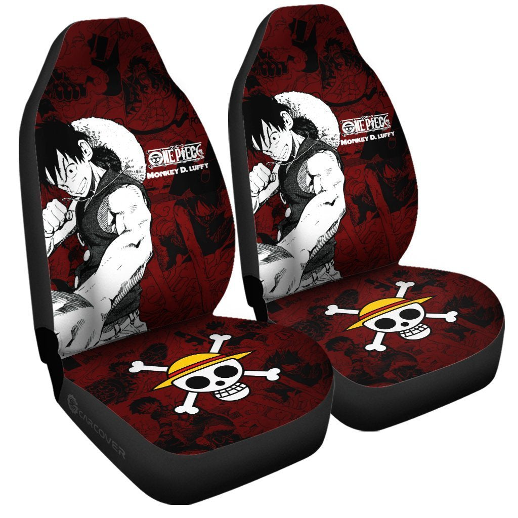 Monkey D. Luffy Car Seat Covers Custom Anime Mix Manga One Piece Car Accessories - Gearcarcover - 3