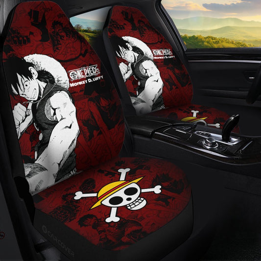 Monkey D. Luffy Car Seat Covers Custom Anime Mix Manga One Piece Car Accessories - Gearcarcover - 1