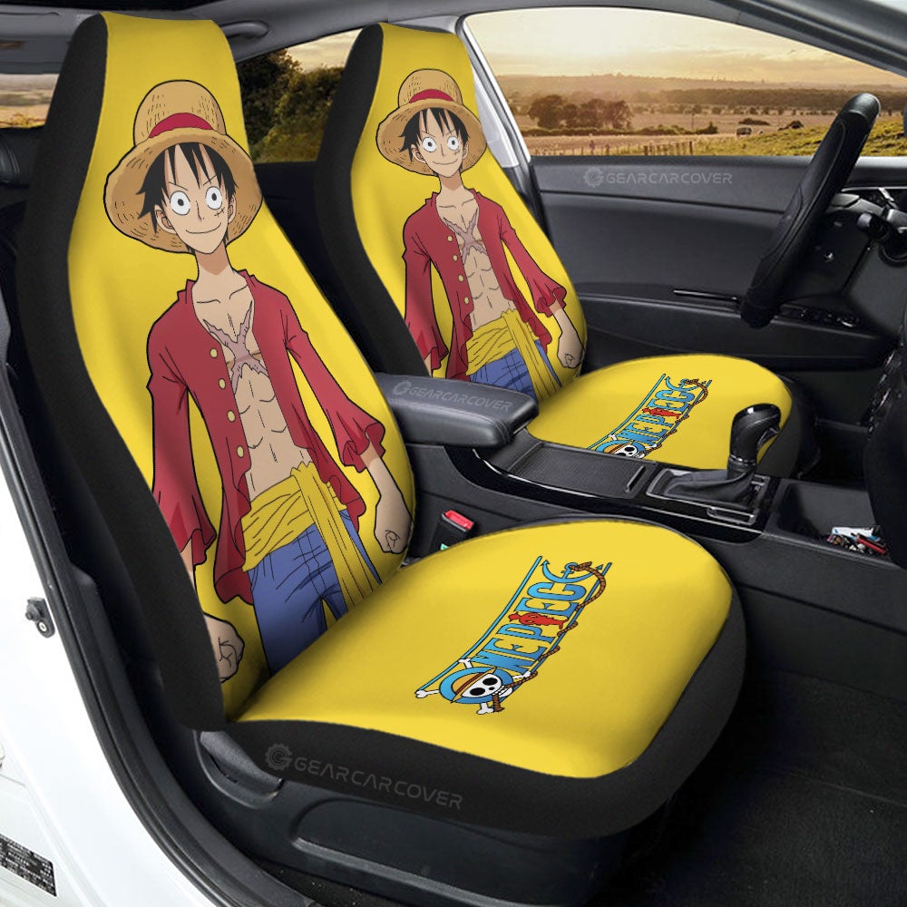 Monkey D. Luffy Car Seat Covers Custom Anime One Pieces - Gearcarcover - 1