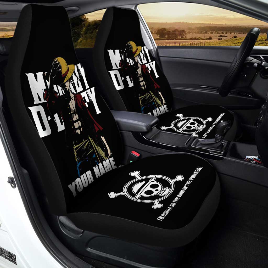 Monkey D. Luffy Car Seat Covers Custom Name One Piece Anime Car Accessories - Gearcarcover - 2