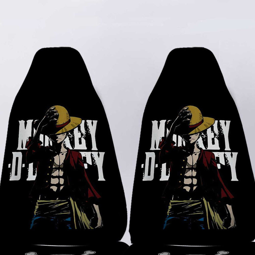 Monkey D. Luffy Car Seat Covers Custom Name One Piece Anime Car Accessories - Gearcarcover - 4