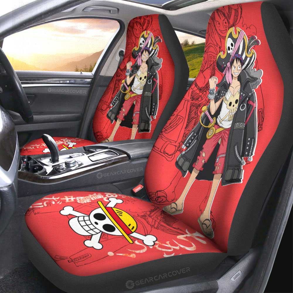 Monkey D. Luffy Car Seat Covers Custom One Piece Anime Car Accessories - Gearcarcover - 3