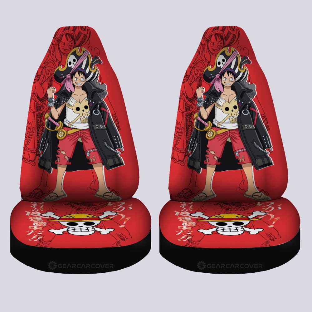 Monkey D. Luffy Car Seat Covers Custom One Piece Anime Car Accessories - Gearcarcover - 4