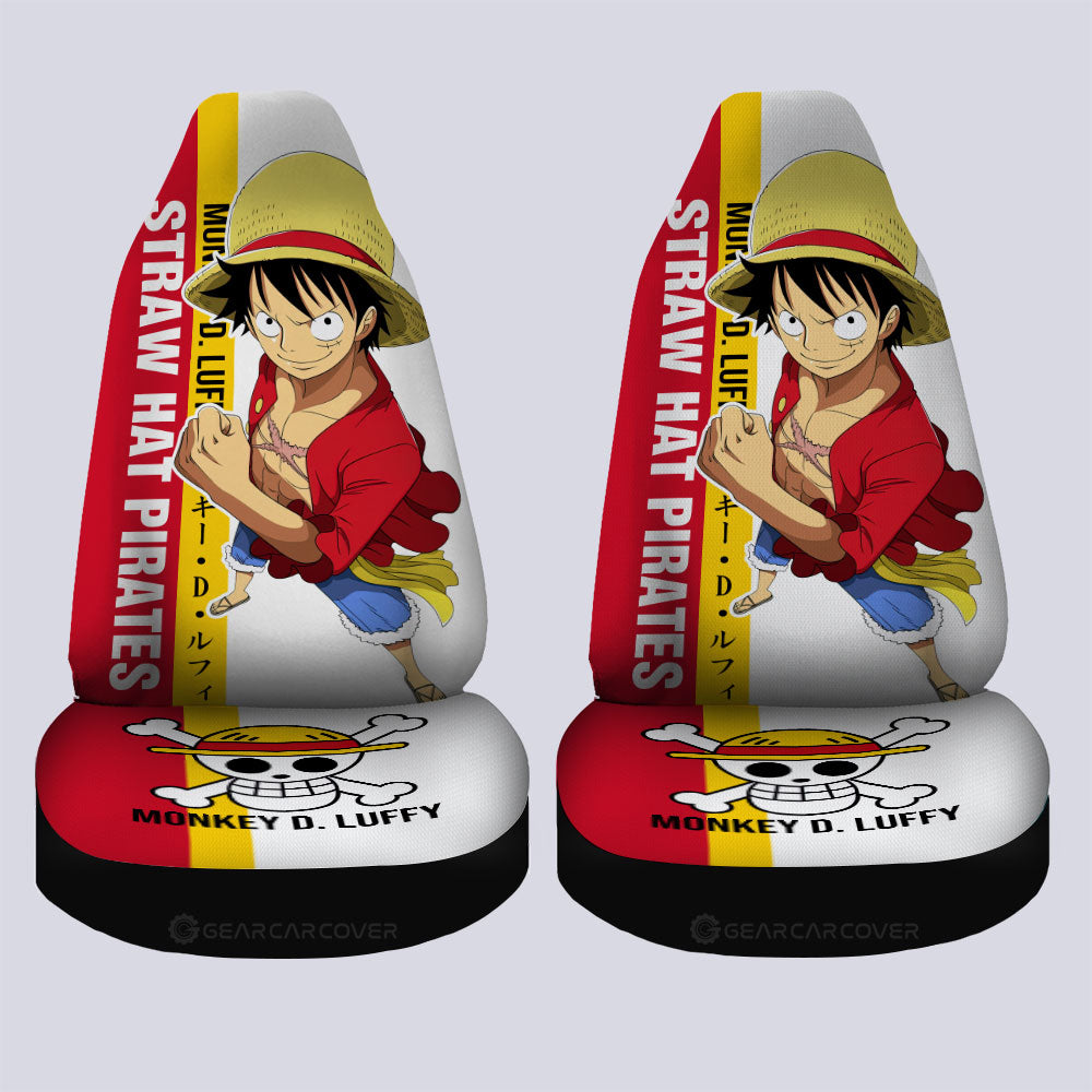 Monkey D. Luffy Car Seat Covers Custom One Piece Car Accessories For Anime Fans - Gearcarcover - 4