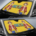 Monkey D. Luffy Car Sunshade Custom Anime One Pieces - Gearcarcover - 2