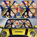 Monkey D. Luffy Car Sunshade Custom One Piece Anime Car Accessories - Gearcarcover - 1