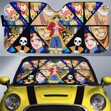 Monkey D. Luffy Car Sunshade Custom One Piece Anime Car Accessories - Gearcarcover - 1