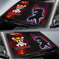 Monkey D. Luffy Car Sunshade Custom One Piece Anime Silhouette Style - Gearcarcover - 2