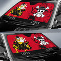 Monkey D. Luffy Car Sunshade Custom One Piece Car Accessories Manga Style - Gearcarcover - 2