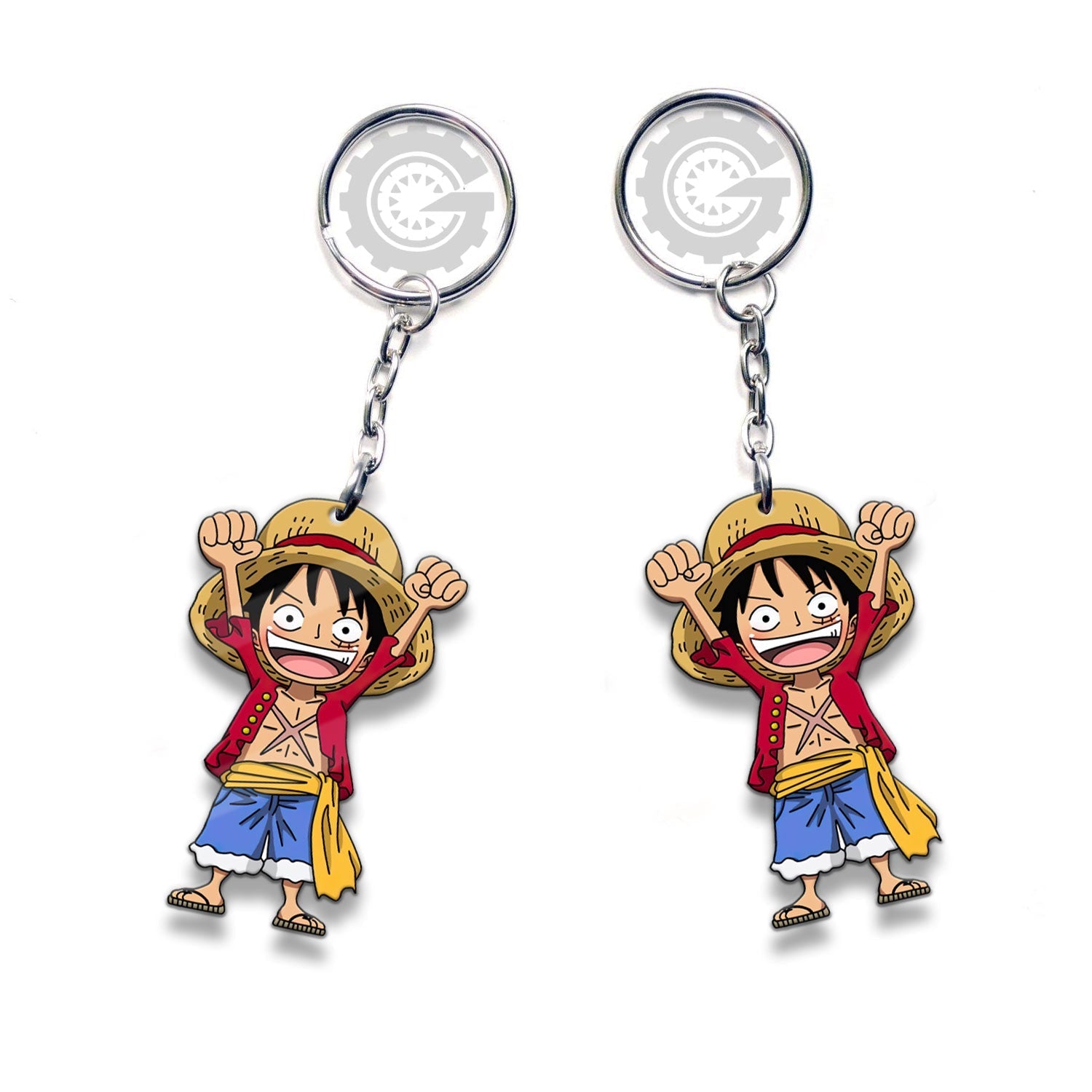Monkey D. Luffy Keychain Custom One Piece Anime Car Accessories - Gearcarcover - 3