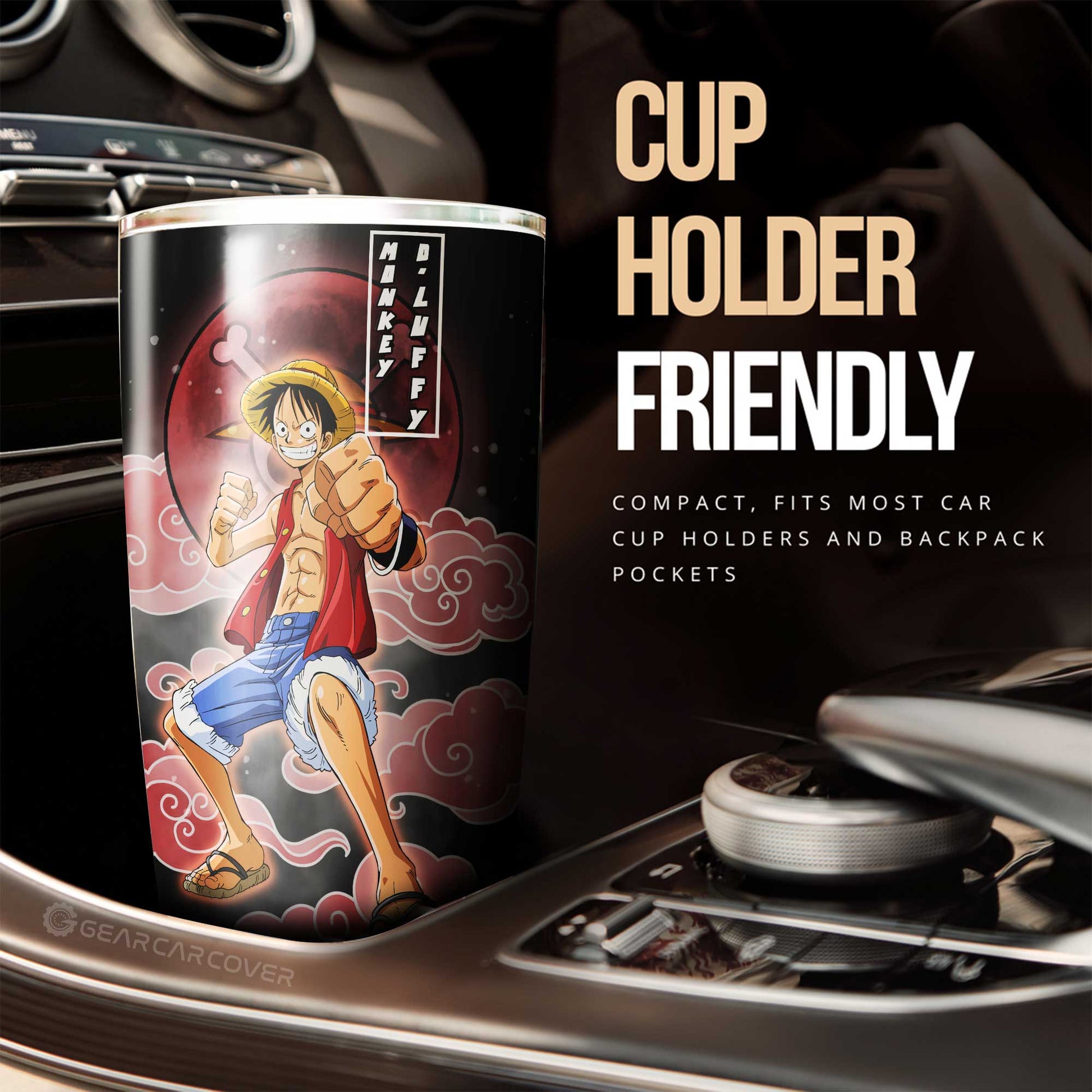 Monkey D. Luffy Tumbler Cup Custom Anime One Piece Car Accessories For Anime Fans - Gearcarcover - 2