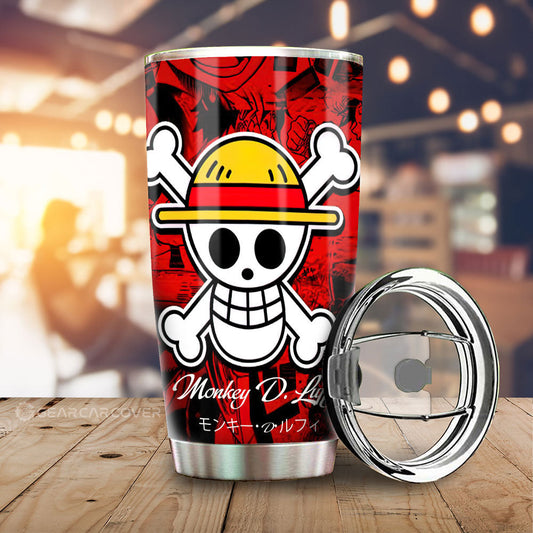 Monkey D. Luffy Tumbler Cup Custom Manga For One Piece Fans Car Accessories - Gearcarcover - 1