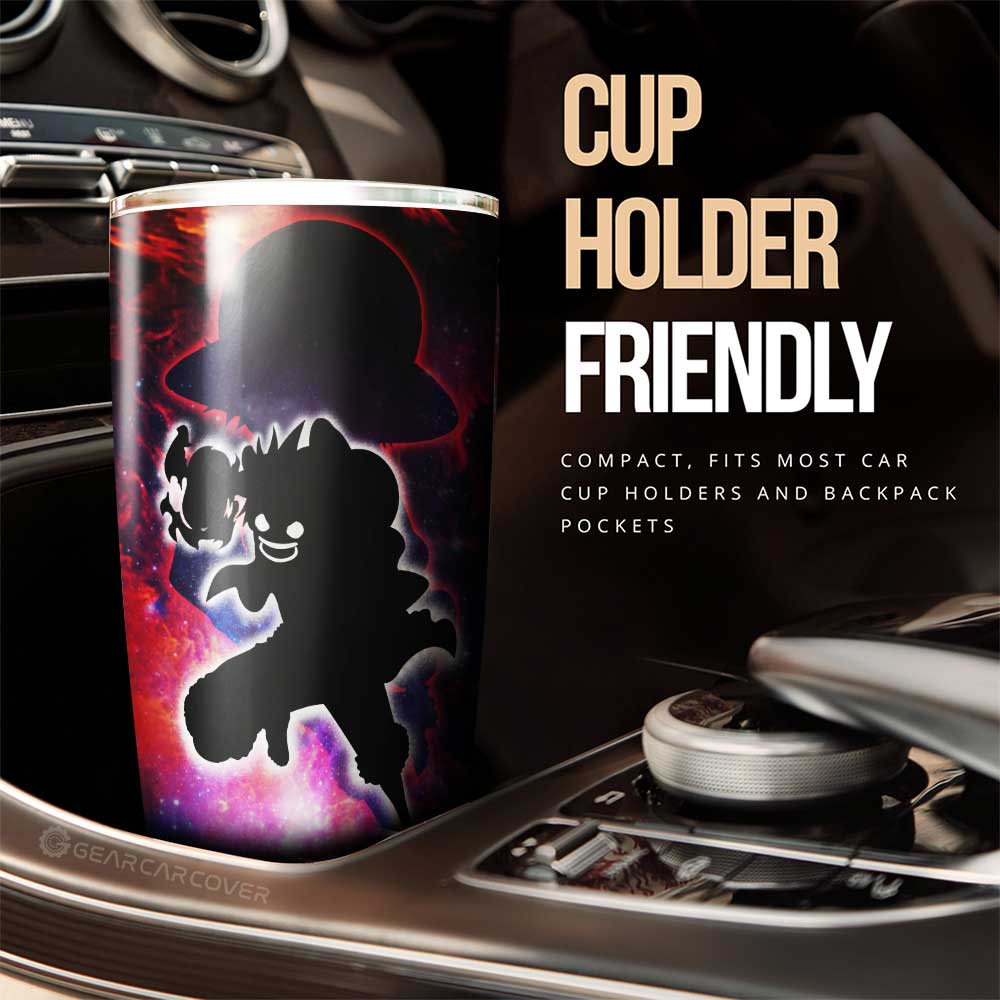 Monkey D. Luffy Tumbler Cup Custom One Piece Anime Silhouette Style - Gearcarcover - 2