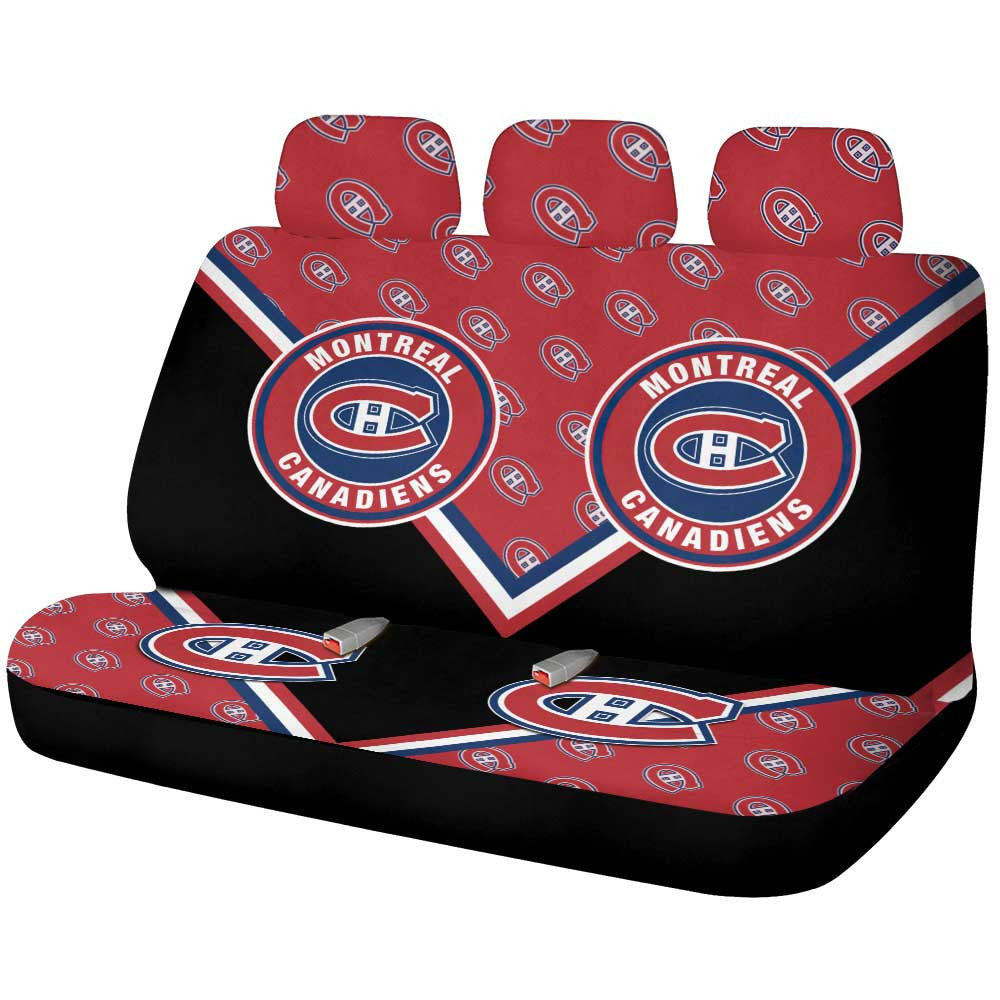 Montreal Canadiens Car Back Seat Cover Custom Car Accessories For Fans - Gearcarcover - 1