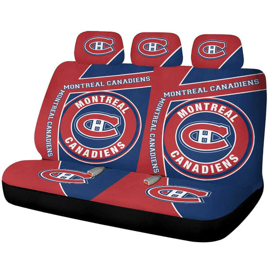 Montreal Canadiens Car Back Seat Cover Custom Car Accessories For Fans - Gearcarcover - 1