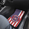 Montreal Canadiens Car Floor Mats Custom US Flag Style - Gearcarcover - 3