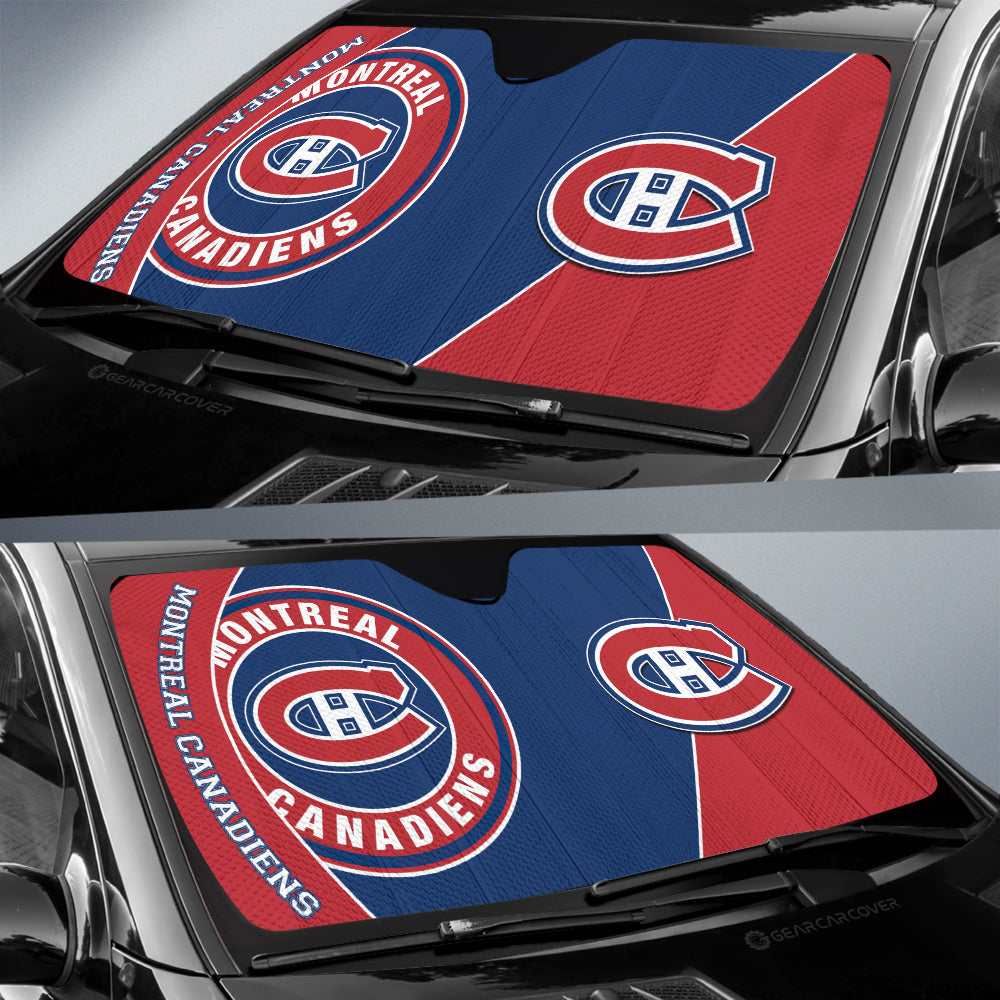 Montreal Canadiens Car Sunshade Custom Car Accessories For Fans - Gearcarcover - 2