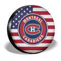Montreal Canadiens Spare Tire Covers Custom US Flag Style - Gearcarcover - 3