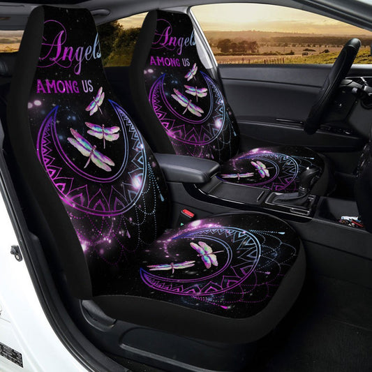 Moon Mandala Dragonfly Car Seat Covers Angel Among Us - Gearcarcover - 2