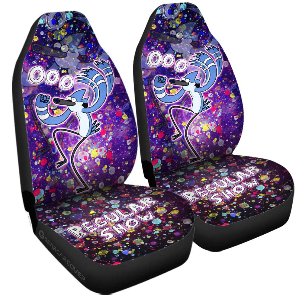 Mordecai Regular Show Car Seat Covers Custom Cartoon Car Accessories - Gearcarcover - 3