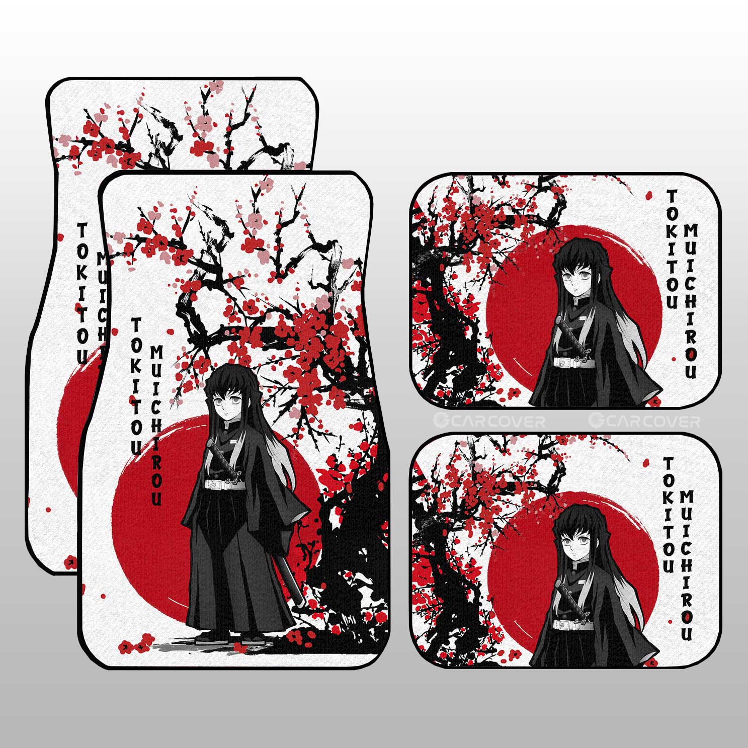 Muichiro Car Floor Mats Custom Japan Style Anime Demon Slayer Car Interior Accessories - Gearcarcover - 1
