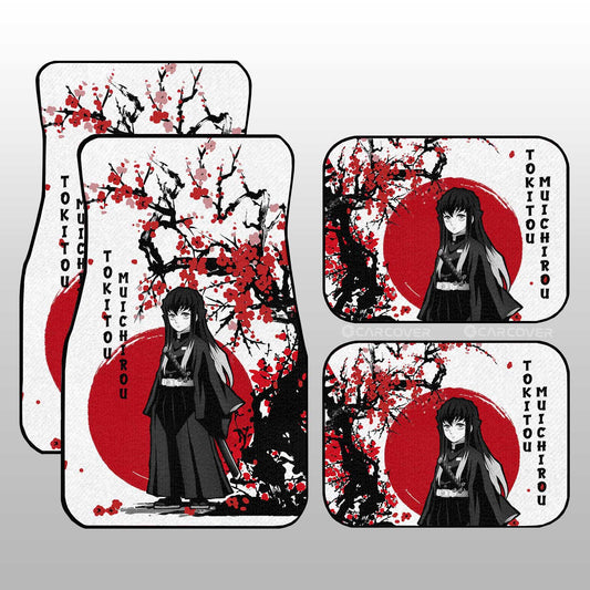 Muichiro Car Floor Mats Custom Japan Style Anime Demon Slayer Car Interior Accessories - Gearcarcover - 1