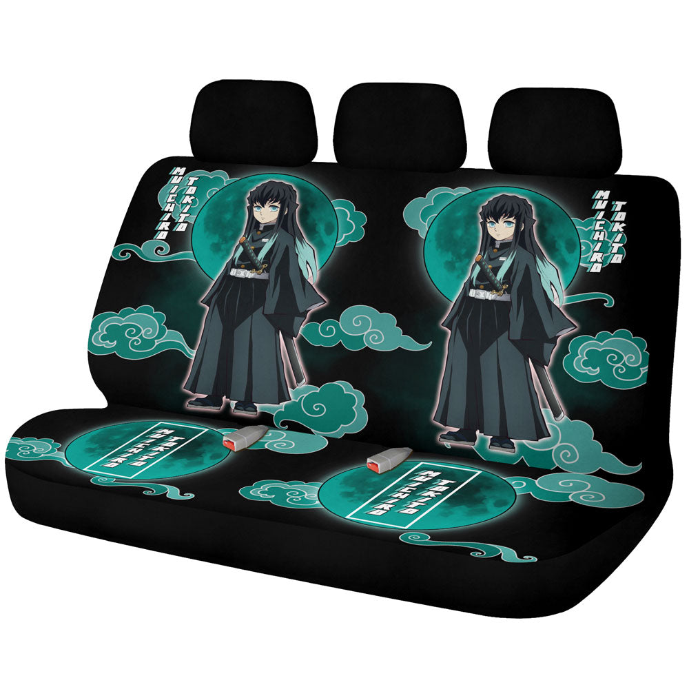 Muichiro Tokito Car Back Seat Covers Custom Demon Slayer For Anime Fans - Gearcarcover - 1