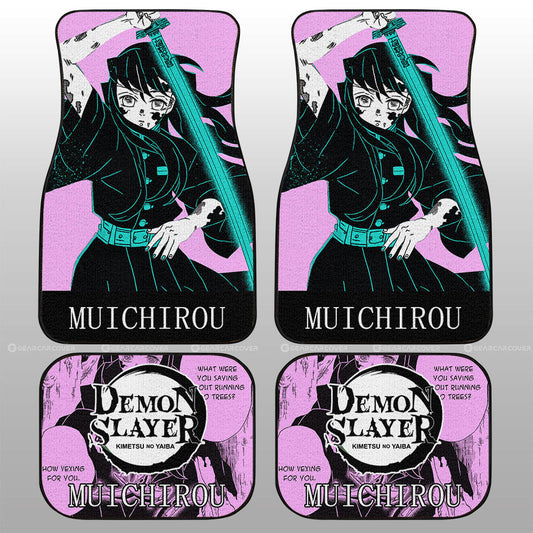 Muichiro Tokito Car Floor Mats Custom Demon Slayer Anime Car Accessories - Gearcarcover - 2