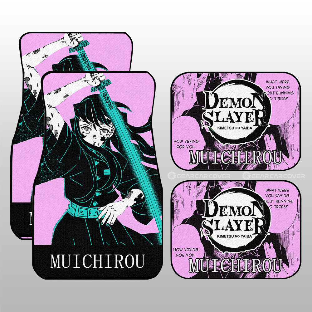 Muichiro Tokito Car Floor Mats Custom Demon Slayer Anime Car Accessories - Gearcarcover - 3