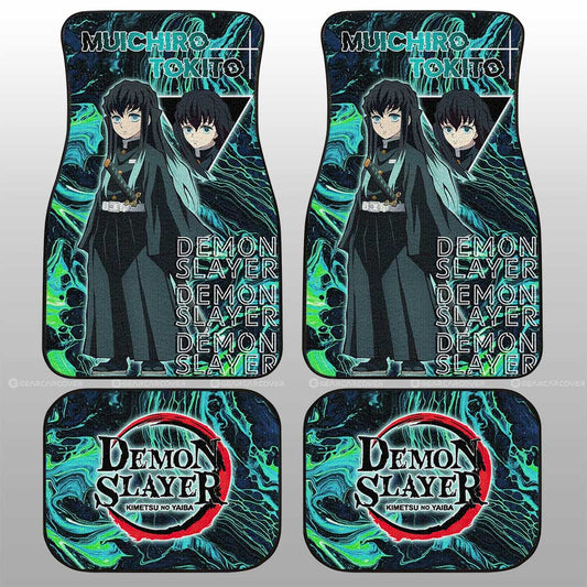 Muichiro Tokito Car Floor Mats Custom Demon Slayer Anime Car Accessories - Gearcarcover - 1