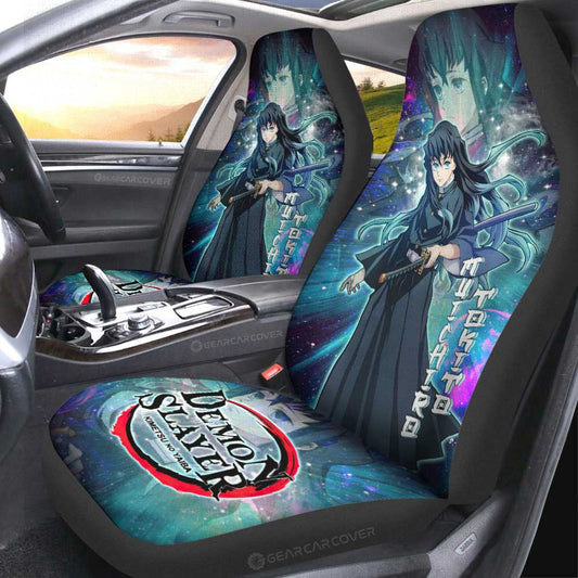 Muichiro Tokito Car Seat Covers Custom Characters Demon Slayer Car Accessories - Gearcarcover - 1