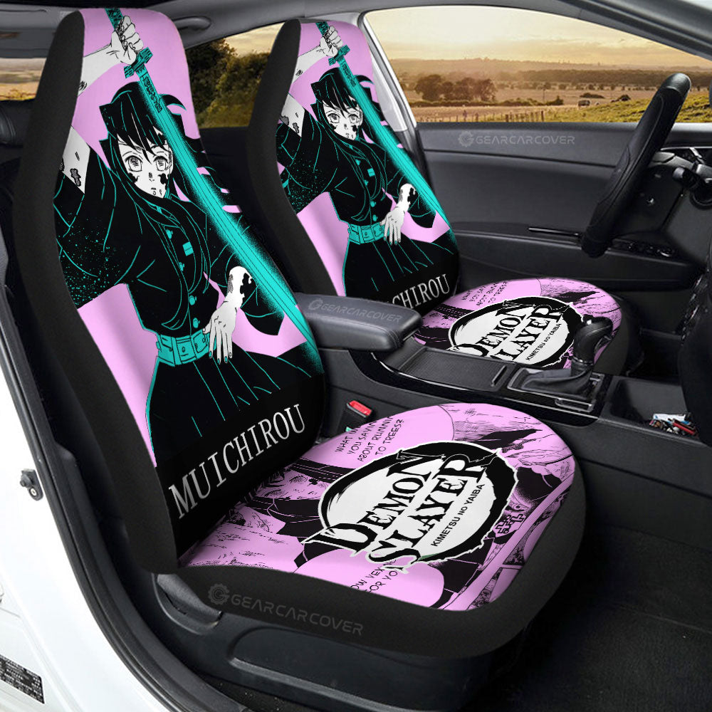 Muichiro Tokito Car Seat Covers Custom Demon Slayer Anime Car Accessories - Gearcarcover - 2